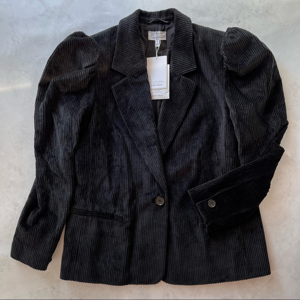 & Other Stories Puff Sleeve Corduroy Blazer